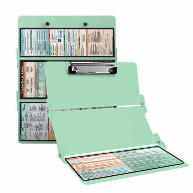 WhiteCoat Clipboard® Trifold - Mint Physical Therapy Edition